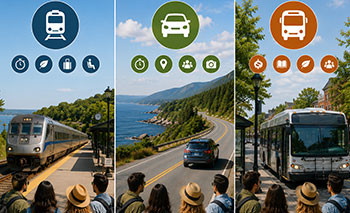 How to Get Around on Day Trips — Train vs Car vs Bus